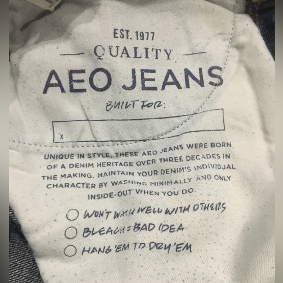 American Eagle Outfitters Men’s  Straight Leg Jeans, Dark Wash, Size 28/30, - Picture 11 of 12